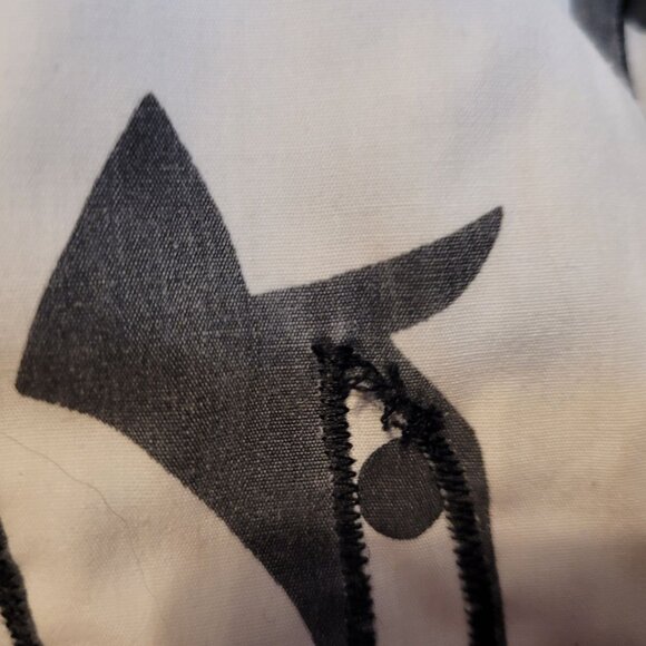 Big Dogs Polka Dot Puffer Coat Dog Logo Print Zip Pockets Adult M/L 90s Retro - Picture 3 of 12